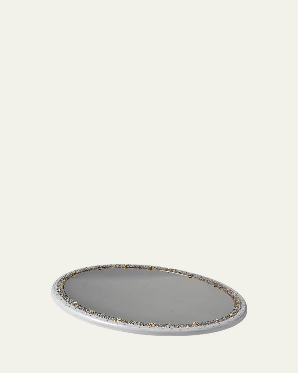 Duchess Oval Mirrored Vanity Tray